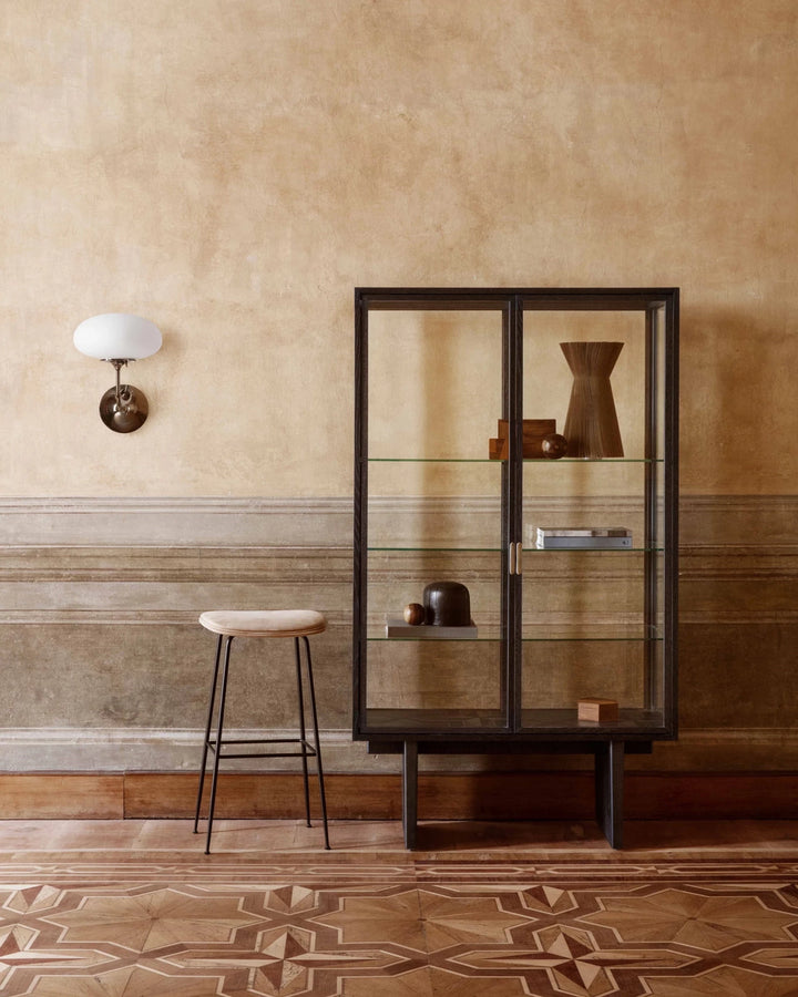 Private Vitrine - Gubi Sideboards + Cabinets - Brown/Black Stained Oak - HORNE