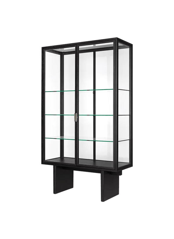 Private Vitrine - Gubi Sideboards + Cabinets - Brown/Black Stained Oak - HORNE