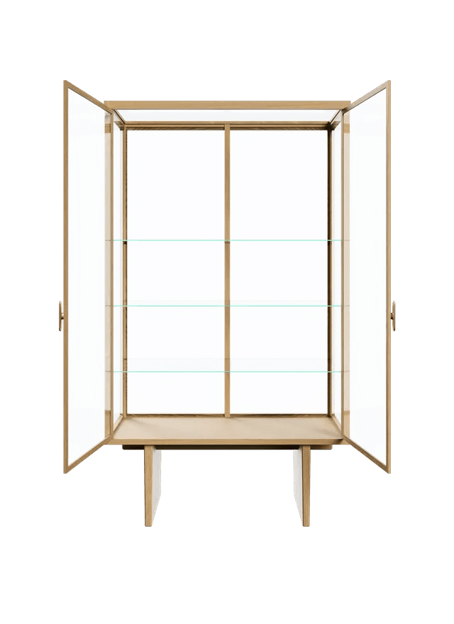 Private Vitrine - Gubi Sideboards + Cabinets - Brown/Black Stained Oak - HORNE