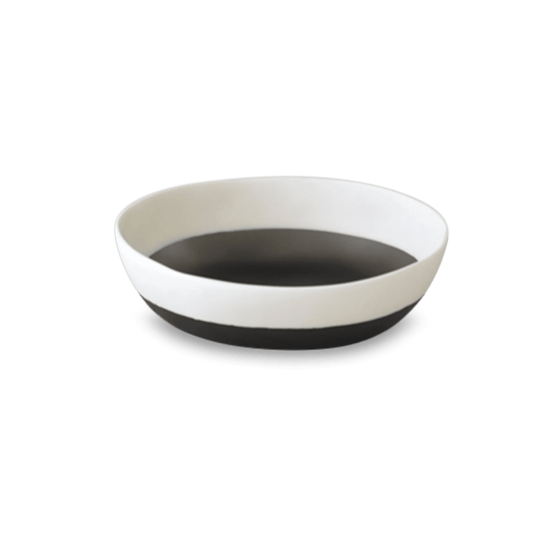 Purist Duo Bowl - Tina Frey Serveware - Extra Large - Half Grey With White Top - HORNE