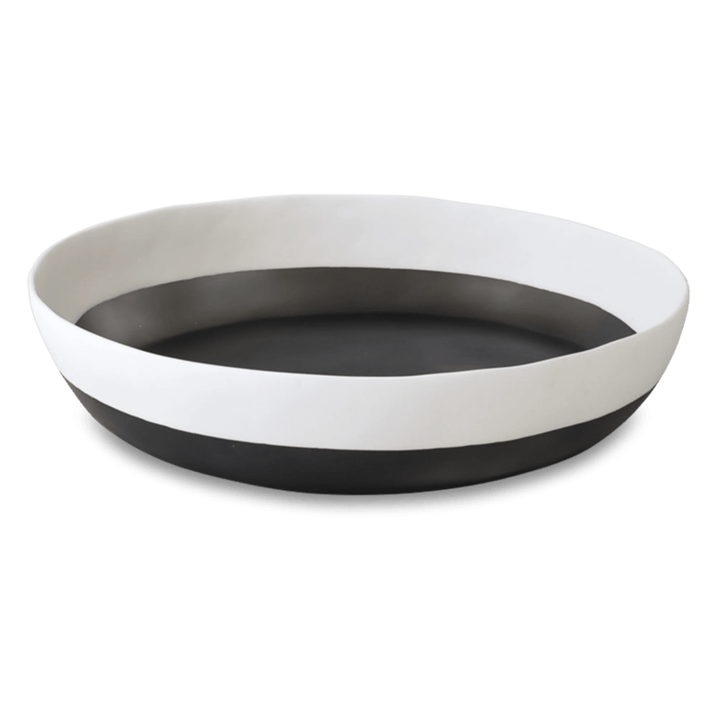 Purist Duo Bowl - Tina Frey Serveware - Extra Large - Half Grey With White Top - HORNE