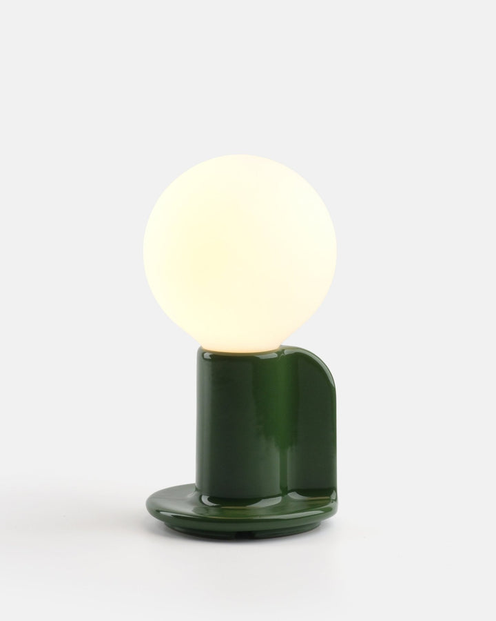 Q Lamp - Misewell Lamps - Green - Dimmable - HORNE