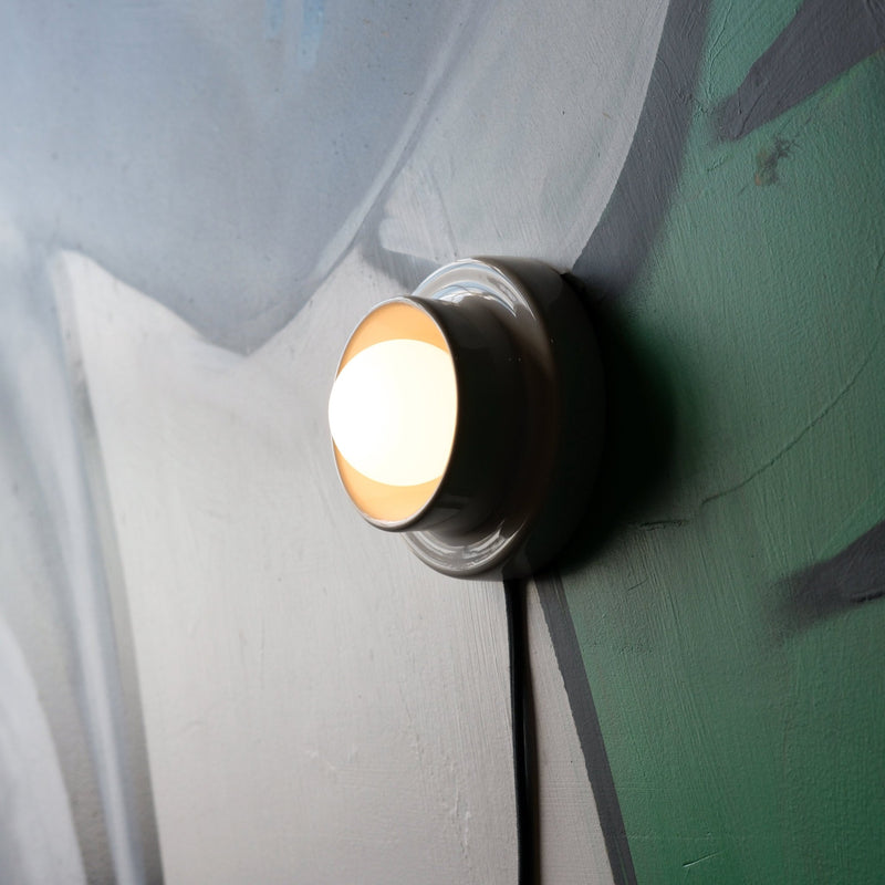 Q Sconce - Misewell Lamps - Red - Plug in (includes 10' cord with on/off switch) - HORNE