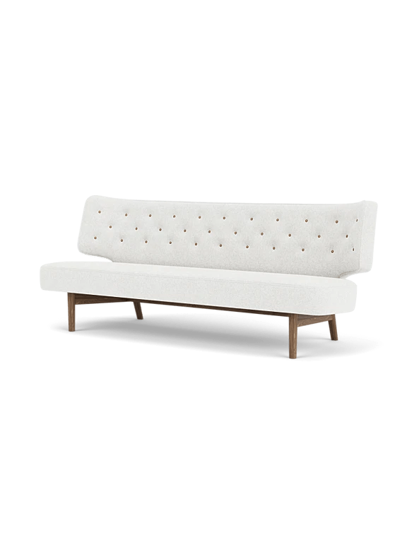 Radiohus Sofa - 2 Seater - Audo Copenhagen Sofas - Walnut - Hallingdal 65 110 | Dakar 0250 Buttons - HORNE