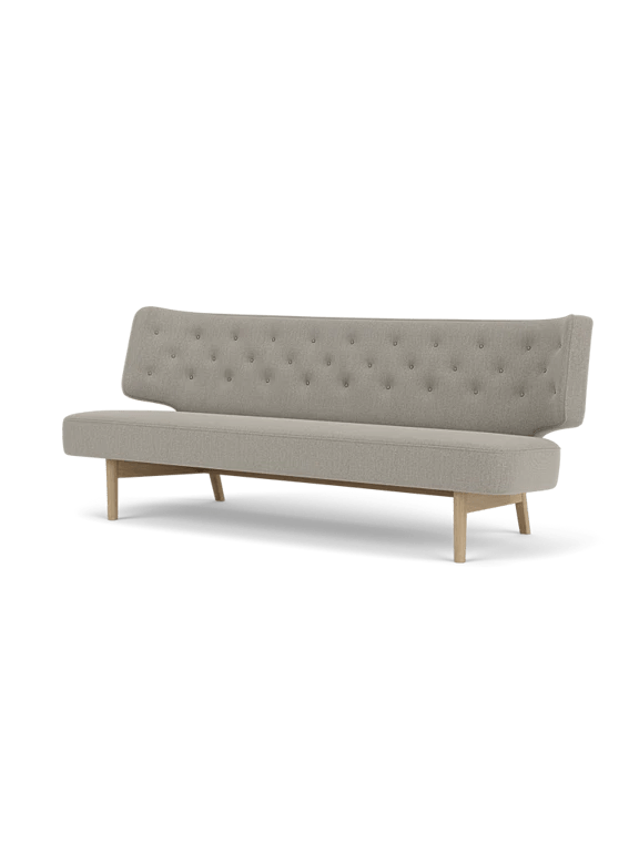 Radiohus Sofa - 2 Seater - Audo Copenhagen Sofas - Natural Oak - Re - Wool Fabric - 0218 - HORNE