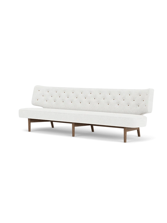 Radiohus Sofa - 3 Seater - Audo Copenhagen Sofas - Walnut - Hallingdal 65 110 | Dakar 0250 Buttons - HORNE