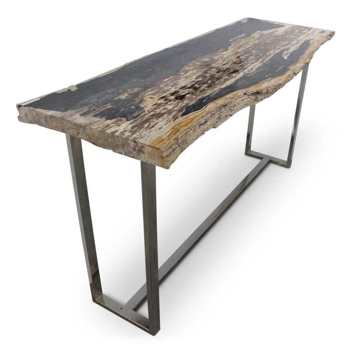 Raw Console - Urbia Tables - Natural Light - Polished Stainless Steel - HORNE