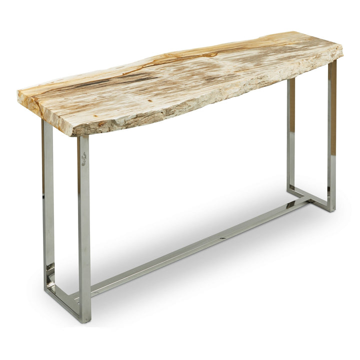 Raw Console - Urbia Tables - Natural Light - Polished Stainless Steel - HORNE