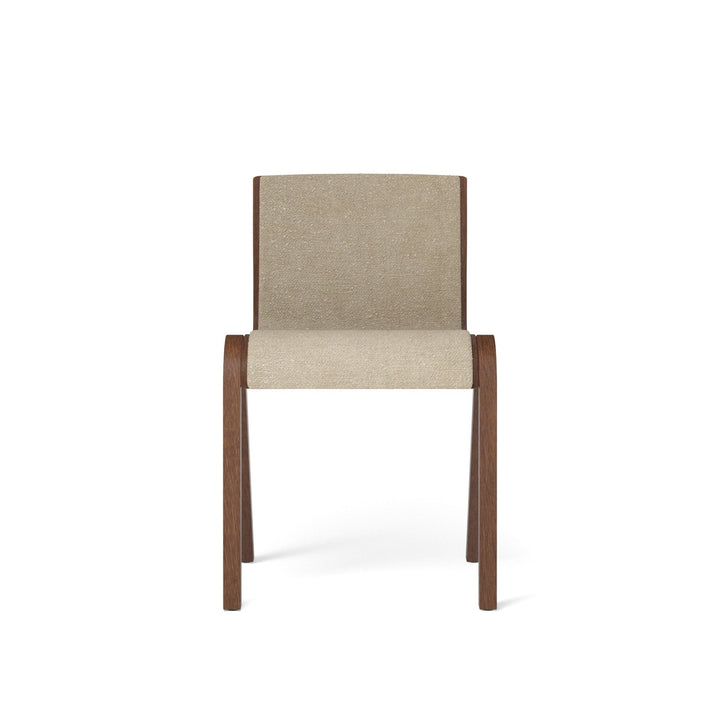 Ready Dining Chair - Fully Upholstered - Audo Copenhagen - Chairs - Red - Stained Oak - Boucle 02 - HORNE