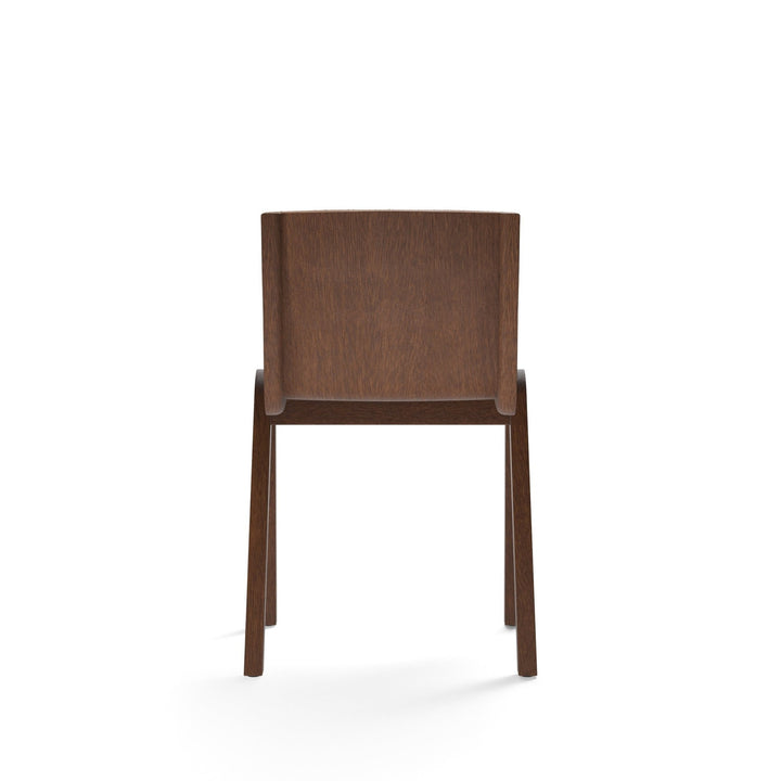 Ready Dining Chair - Fully Upholstered - Audo Copenhagen - Chairs - Red - Stained Oak - Boucle 02 - HORNE