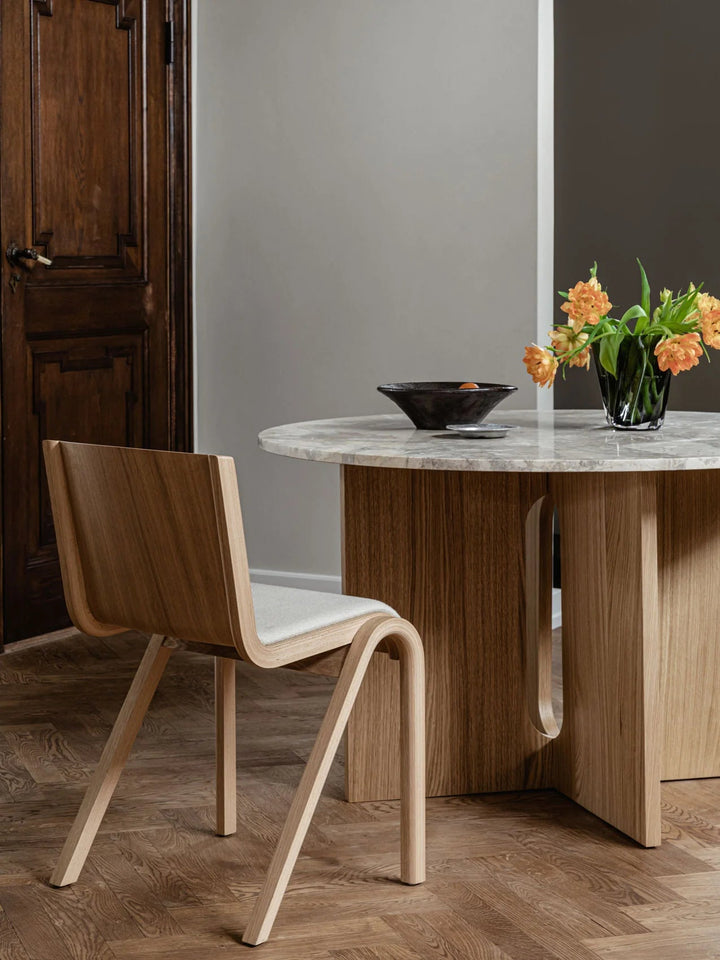 Ready Dining Chair - Fully Upholstered - Audo Copenhagen - Chairs - Red - Stained Oak - Dakar 0329 - HORNE