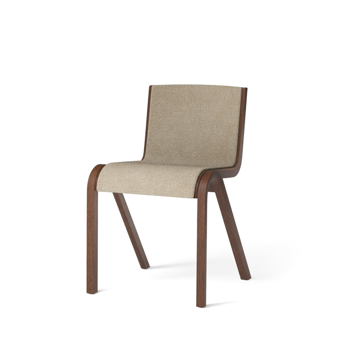 Ready Dining Chair - Fully Upholstered - Audo Copenhagen - Chairs - Red - Stained Oak - Boucle 02 - HORNE