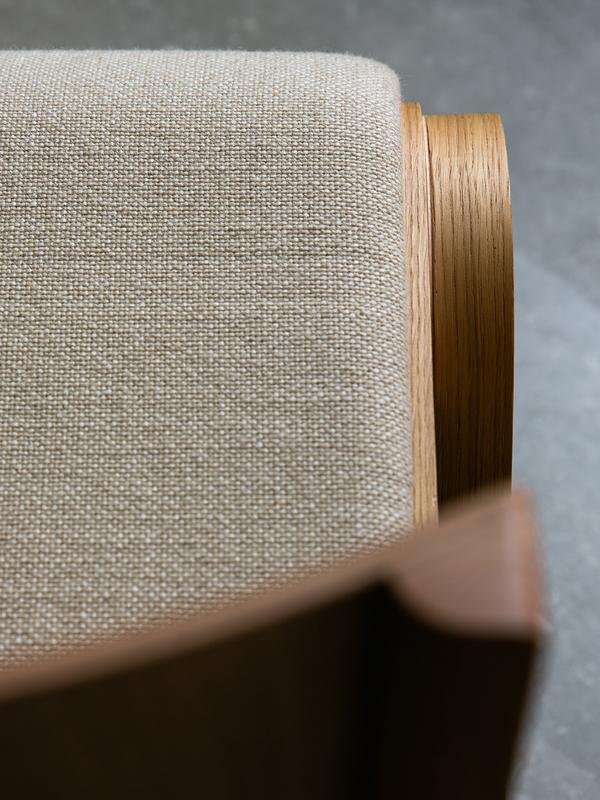 Ready Dining Chair - Upholstered Seat - Audo Copenhagen - Chairs - Red - Stained Oak - Dakar 0329 - HORNE