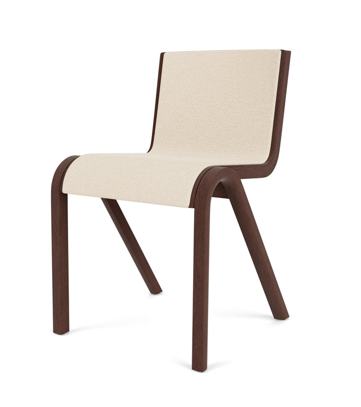 Ready Dining Chair - Upholstered Seat - Audo Copenhagen - Chairs - Red - Stained Oak - Logan Jasmine - HORNE