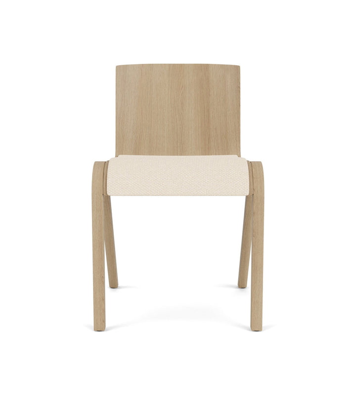Ready Dining Chair - Upholstered Seat - Audo Copenhagen - Chairs - Natural Oak - Logan Jasmine - HORNE