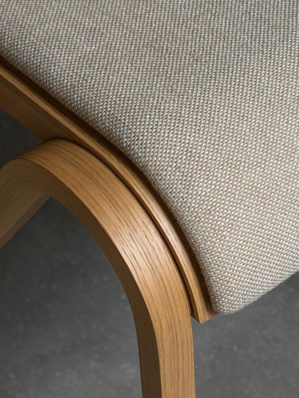 Ready Dining Chair - Upholstered Seat - Audo Copenhagen - Chairs - Red - Stained Oak - Dakar 0329 - HORNE