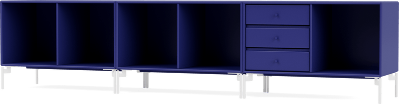 Rest Bench - With Legs - Montana - Sideboards + Cabinets - Anthracite - Matte Chrome - HORNE