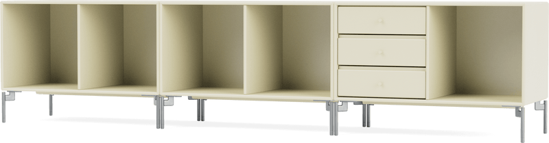 Rest Bench - With Legs - Montana - Sideboards + Cabinets - Anthracite - Matte Chrome - HORNE