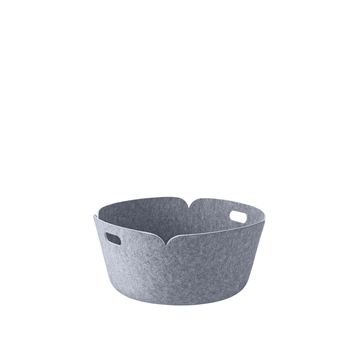 Restore Round Basket - Muuto Storage + Organization - Grey Mélange - HORNE