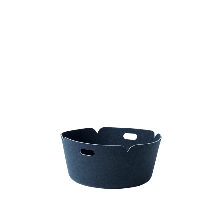 Restore Round Basket - Muuto Storage + Organization - Midnight Blue - HORNE