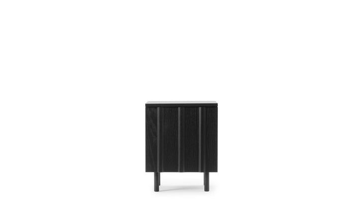 Rib Bedside Table - Normann Copenhagen Sideboards & Cabinets - Soft Black - HORNE