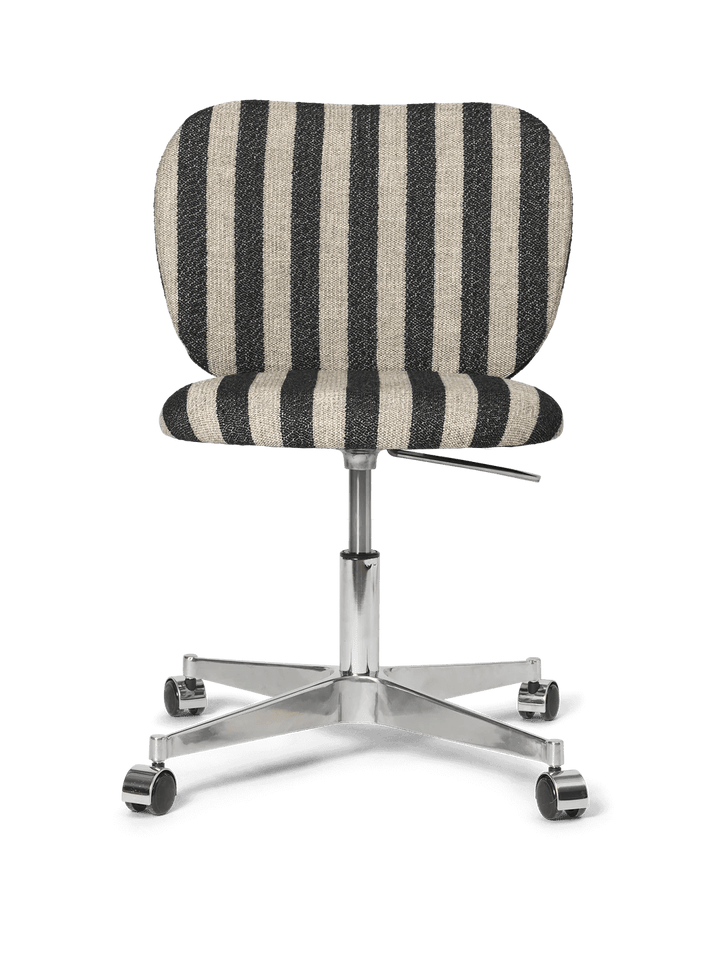 Rico Chair - Castors - Ferm Living Chairs - Louisiana - Sand/Black - HORNE