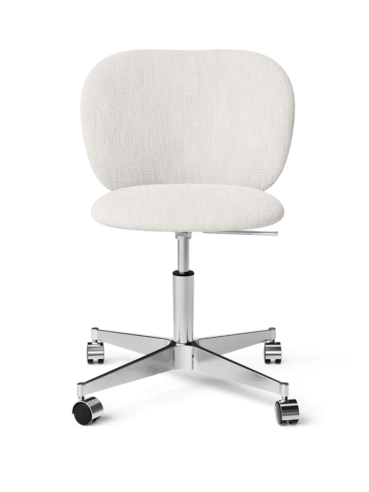 Rico Chair - Castors - Ferm Living Chairs - Bouclé - Off - white - HORNE