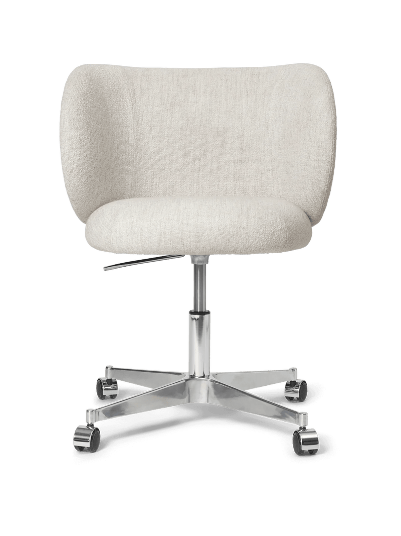 Rico Dining Chair - Castors - Ferm Living Chairs - Louisiana - Sand/Black - HORNE