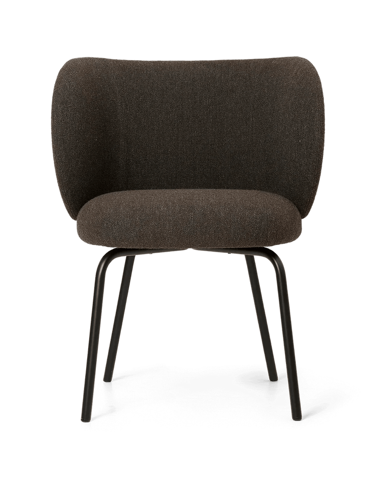 Rico Dining Chair - Ferm Living Chairs - Hallingdal - Dark Grey/Brown - Black - HORNE