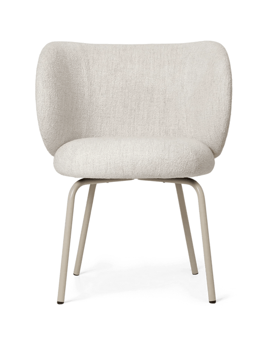 Rico Dining Chair - Ferm Living Chairs - Bouclé - Off - White - Cashmere - HORNE