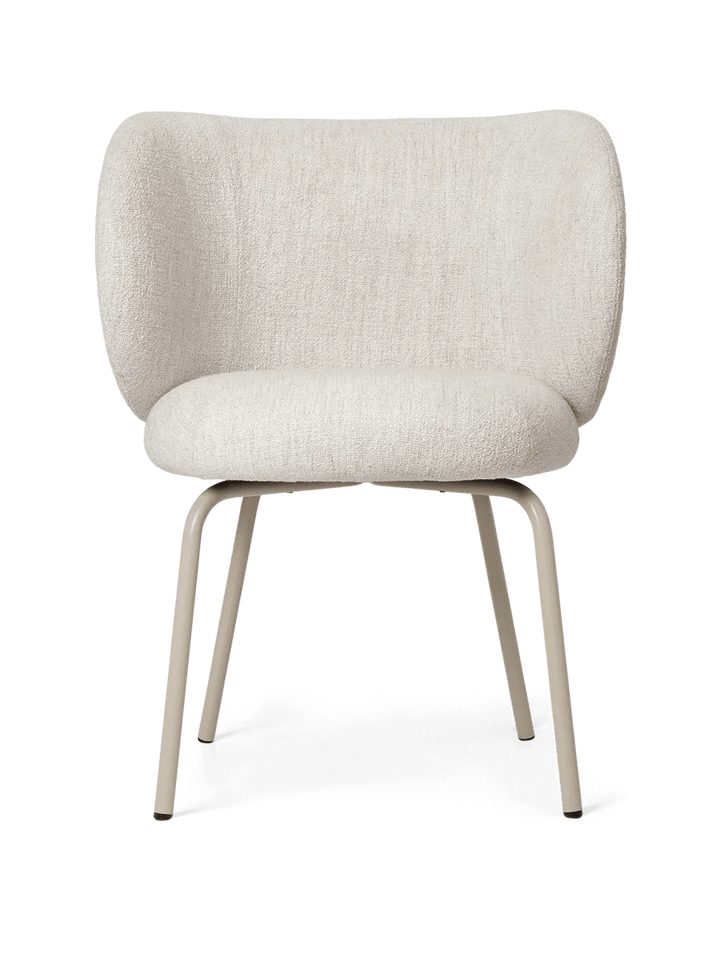 Rico Dining Chair - Ferm Living Chairs - Bouclé - Off - White - Cashmere - HORNE