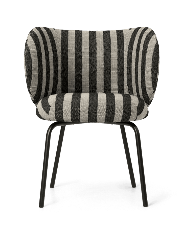 Rico Dining Chair - Ferm Living Chairs - Louisiana - Sand/Black - Black - HORNE