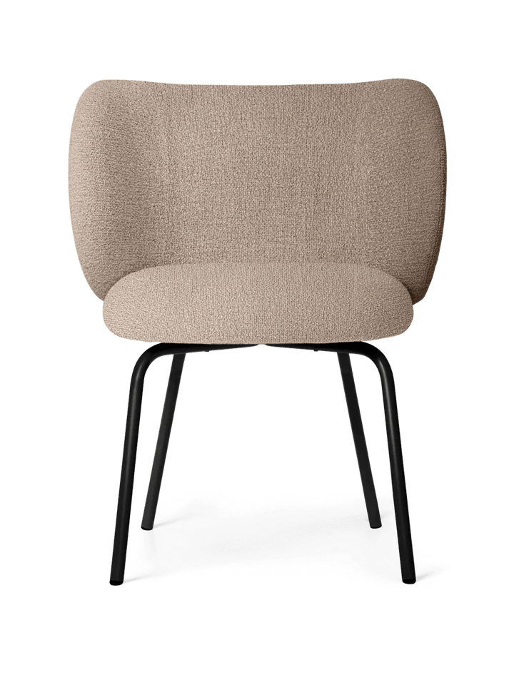 Rico Dining Chair - Ferm Living Chairs - Bouclé - Sand - Cashmere - HORNE