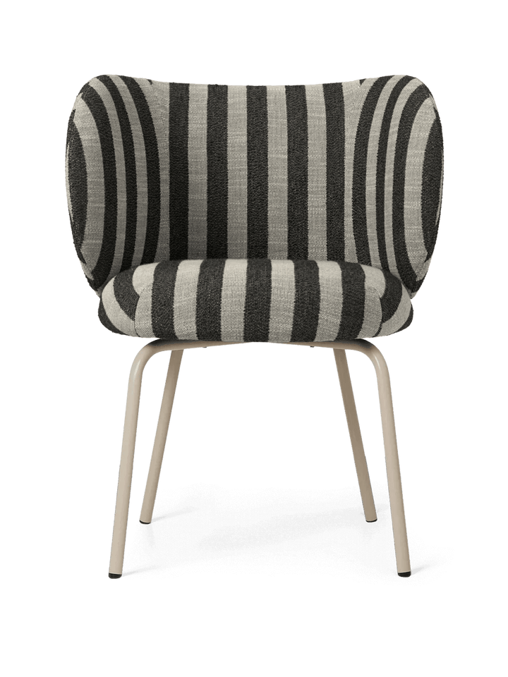 Rico Dining Chair - Ferm Living Chairs - Louisiana - Sand/Black - Cashmere - HORNE