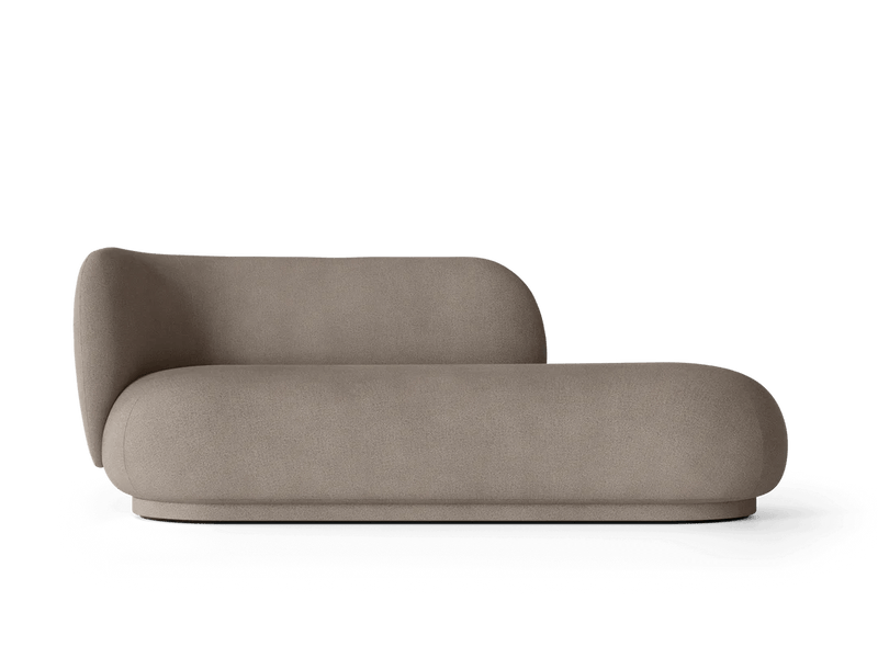 Rico Divan Left - Ferm Living Sofas - Bouclé - Off - White - HORNE