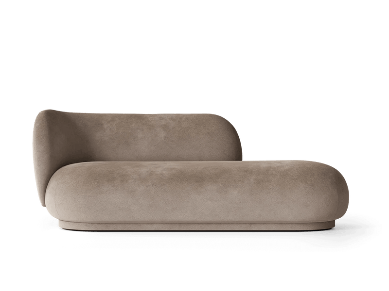 Rico Divan Left - Ferm Living Sofas - Bouclé - Off - White - HORNE