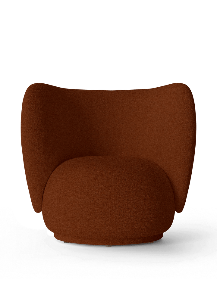 Rico Lounge Chair - Ferm Living Chairs - Tonus - Red Brown - HORNE