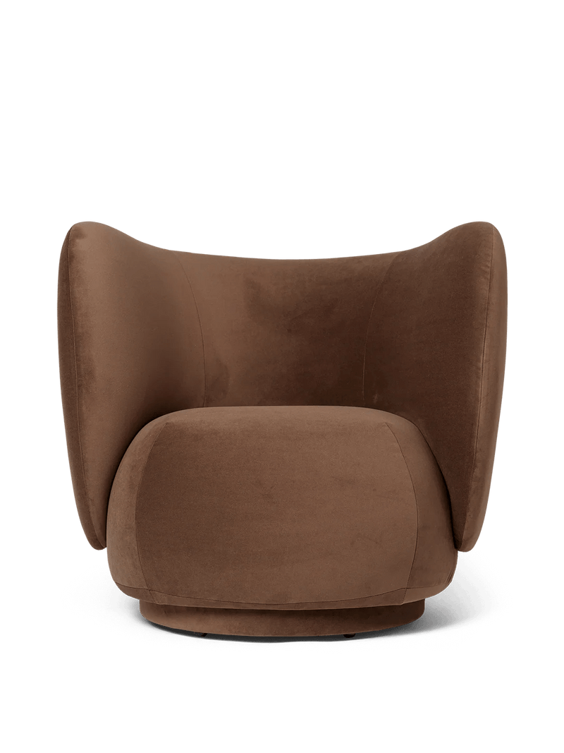 Rico Lounge Chair - Louisiana - Ferm Living Chairs - Sand/Black - HORNE