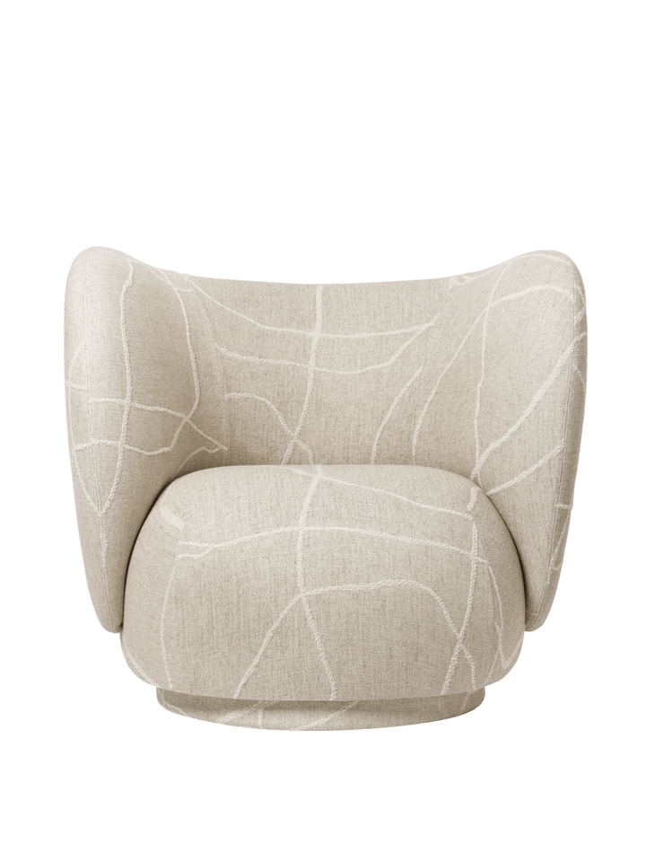 Rico Lounge Chair - Ferm Living Chairs - Can Lis - Sand/Off - White - HORNE