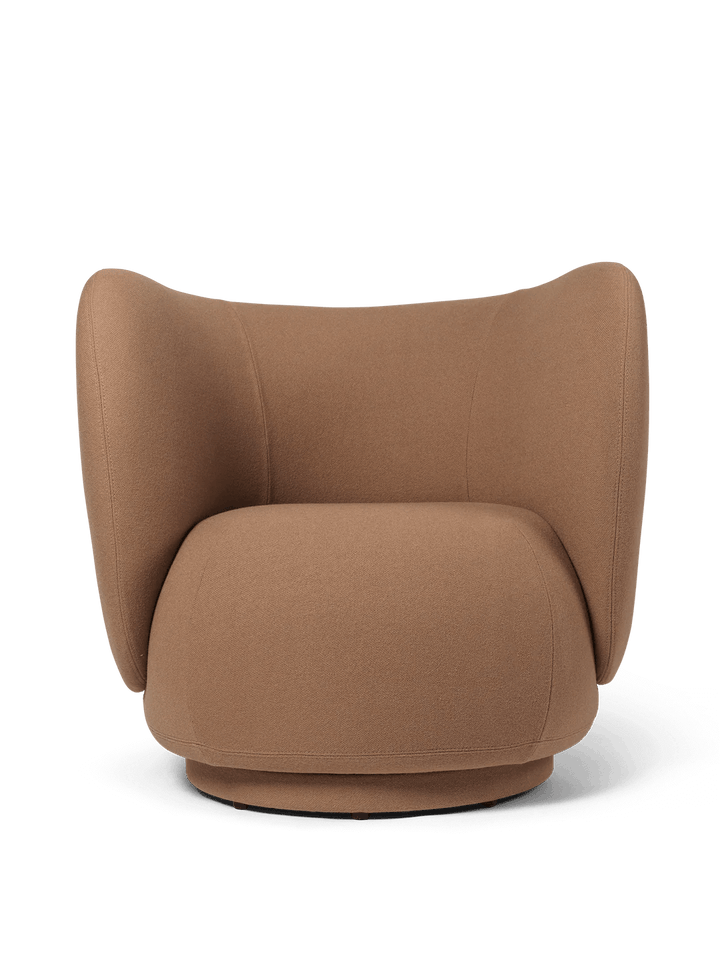 Rico Lounge Chair - Swivel - Ferm Living Chairs - Tonus - Tan - HORNE