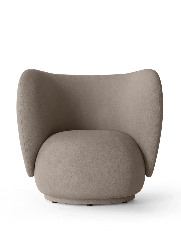 Rico Lounge Chair - Swivel - Ferm Living Chairs - Brushed - Warm Grey - HORNE