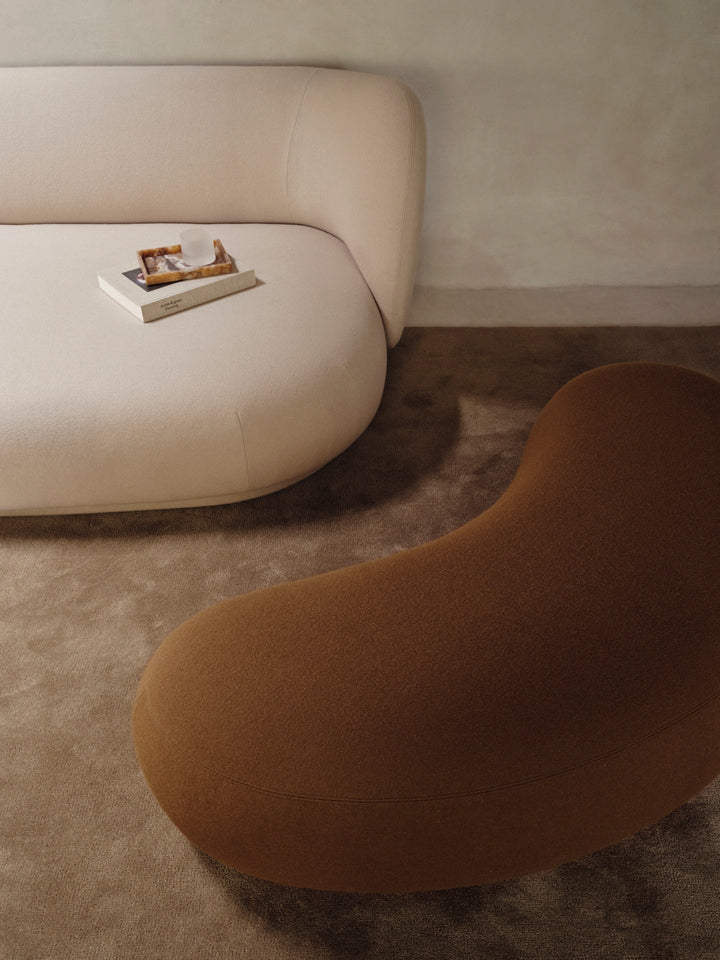 Rico Lounger Ottoman - Ferm Living Stools + Benches + Ottomans - Tonus - Sugar Kelp - HORNE