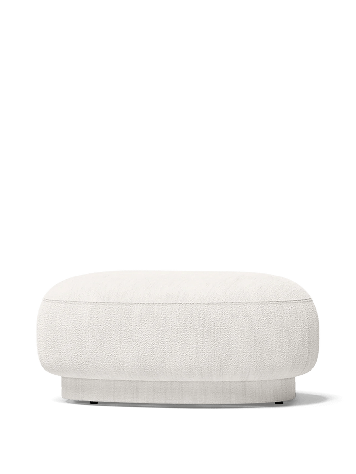 Rico Lounger Pouf - Ferm Living Stools + Benches + Ottomans - Bouclé - Off - white - HORNE