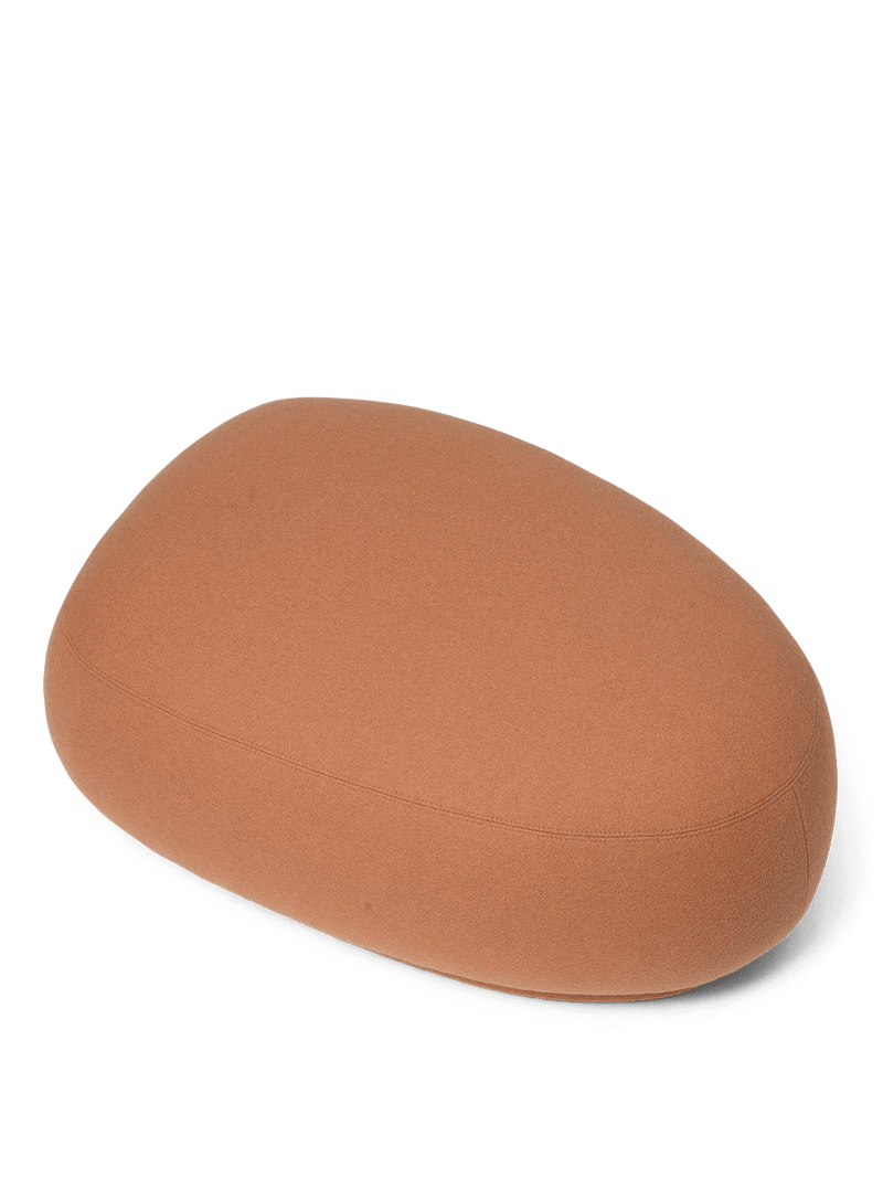 Rico Lounger Pouf - Ferm Living Stools + Benches + Ottomans - Tonus - Burnt Sienna - HORNE