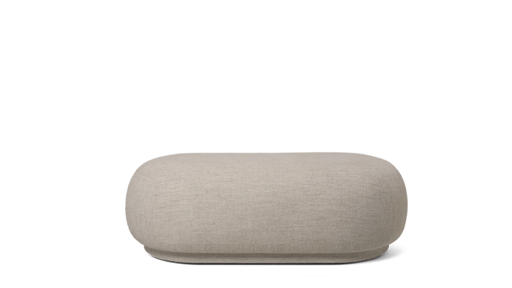 Rico Ottoman - Ferm Living Stools + Benches + Ottomans - Bouclé - Sand - HORNE