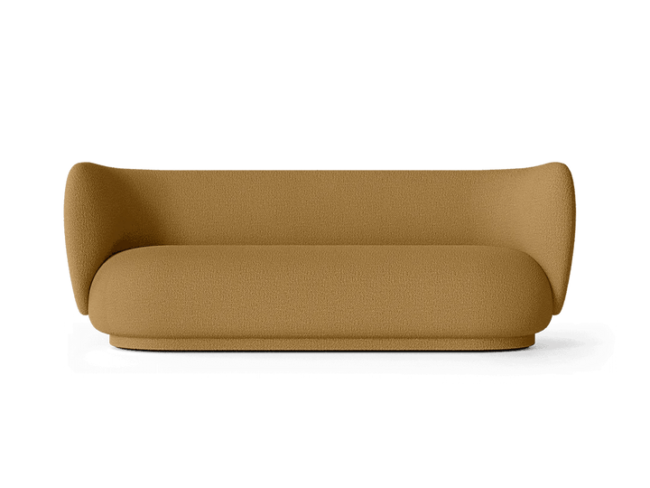 Rico Sofa 3 - Ferm Living Sofas - Wool Bouclé - Sugar Kelp - HORNE