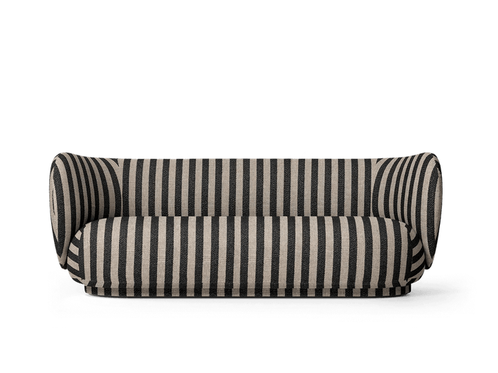 Rico Sofa 3 - Ferm Living Sofas - Louisiana - Sand/Black - HORNE
