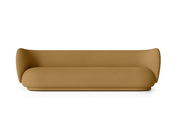 Rico Sofa 4 - Ferm Living Sofas - Wool Bouclé - Sugar Kelp - HORNE