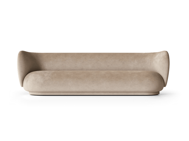Rico Sofa 4 - Ferm Living Sofas - Faded Velvet - Sand - HORNE