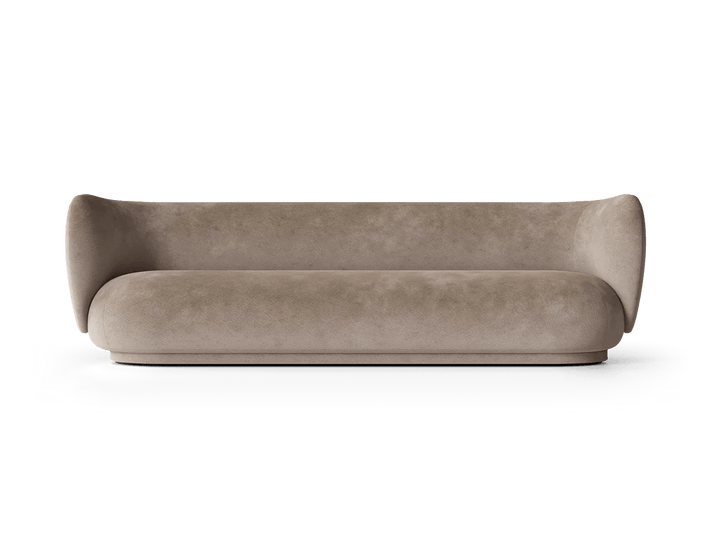 Rico Sofa 4 - Ferm Living Sofas - Faded Velvet - Beige - HORNE